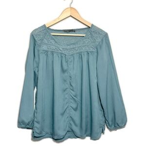PrAna Robyn Lace Peasant Top Size XL